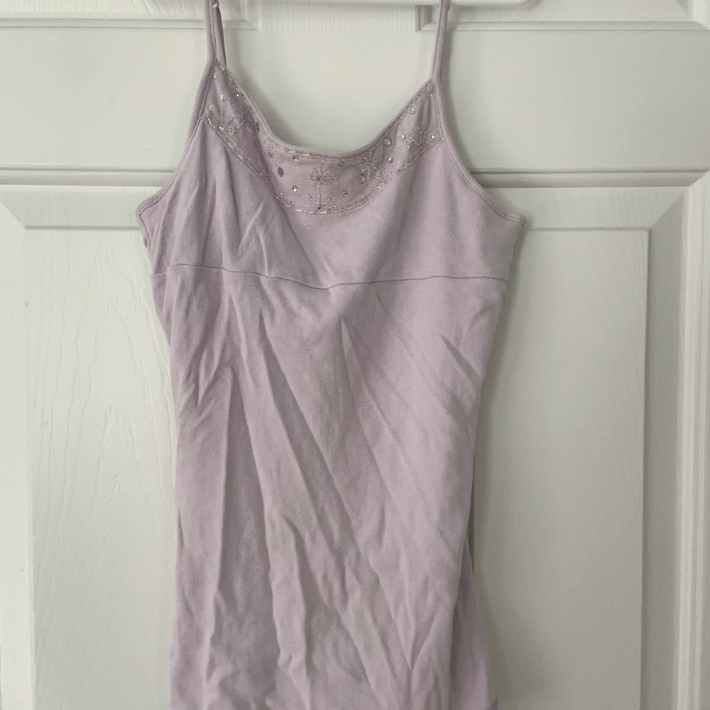 Light purple tank top for teens and juniors.